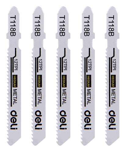 DELI σετ λάμες σέγας DH-QJT012-E4 για μέταλλο, T118B, 5τμχ