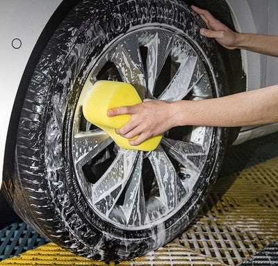 DELI σφουγγάρι καθαρισμού αυτοκινήτου DL882003, 21.5x11x5.5cm, κίτρινο