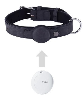 MILI κολάρο με θήκη smart tag MiCollar για σκύλους, large, μαύρο