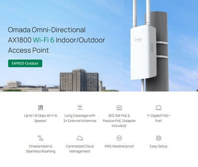 TP-LINK access point EAP603-Outdoor, WiFi 6, Mesh, AX1800, EU/1.0