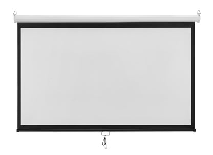 BRATECK οθόνη προβολής projector τοίχου/οροφής ESBA100, 221x124cm, 16:9/100", πτυσσόμενη