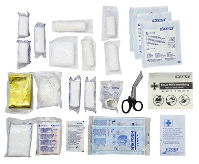 KALFF kit πρώτων βοηθειών για οχήματα FK7151-99, DIN 13164-2022, κόκκινο