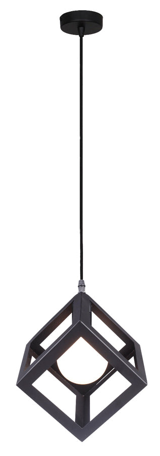 POWERTECH φωτιστικό οροφής HLL-0011, E27, 16x16x16cm, μεταλλικό, μαύρο