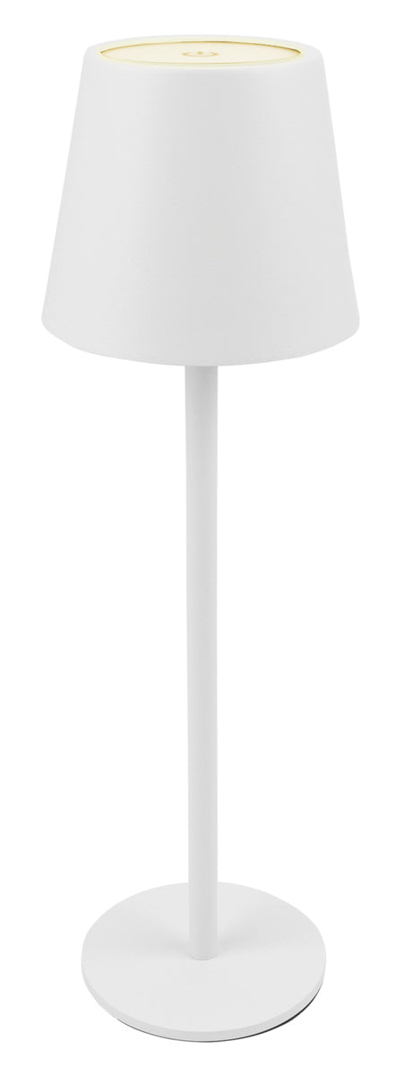 POWERTECH LED επιτραπέζιο φωτιστικό HLL-0194, ρυθμιζόμενο, επαναφορτιζόμενο, λευκό