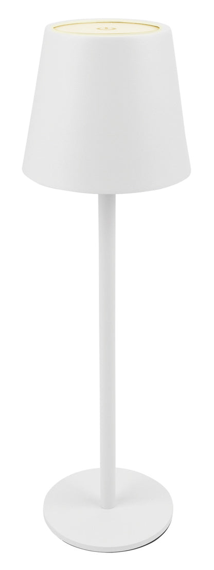 POWERTECH LED επιτραπέζιο φωτιστικό HLL-0194, ρυθμιζόμενο, επαναφορτιζόμενο, λευκό