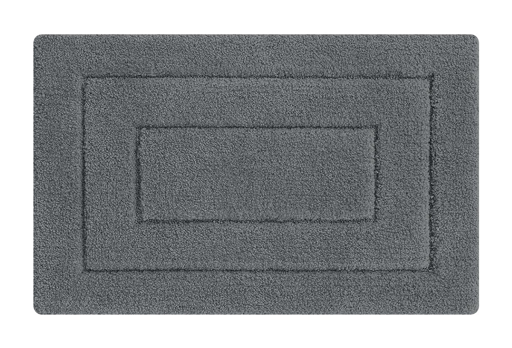 HOME USE πατάκι μπάνιου HUH-0202, αντιολισθητικό, 40 x 60cm, γκρι