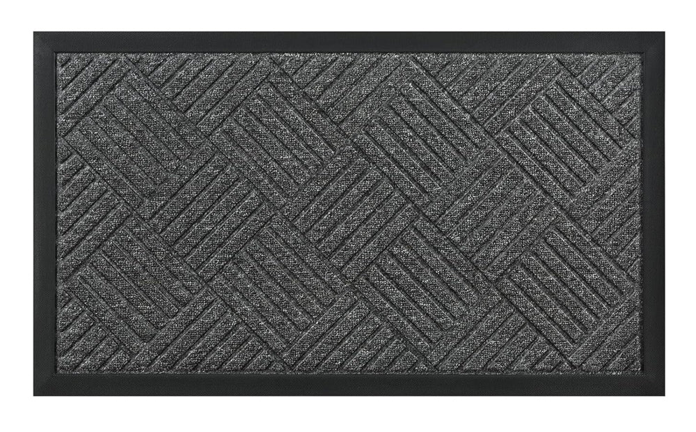 HOME USE πατάκι εισόδου HUH-0212, αντιολισθητικό, 60x40cm, 5mm πάχος, γκρι
