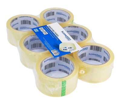 HOME USE αυτοκόλλητη ταινία HUH-0259, διάφανη, αθόρυβη, 48mm, 60m, 6τμχ