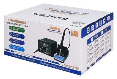 KAISI σταθμός συγκόλλησης 936 με κολλητήρι, 60W, 200~480°C