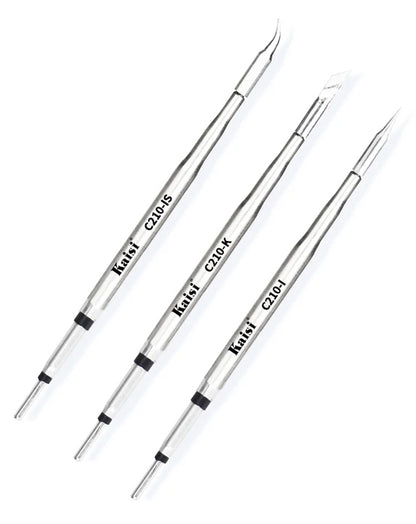 KAISI σετ soldering tip C210, τύπου I/IS/K, 3τμχ