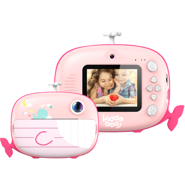 Kiddoboo FotoFun 2 Whale Φωτογραφική Μηχανή, Ροζ