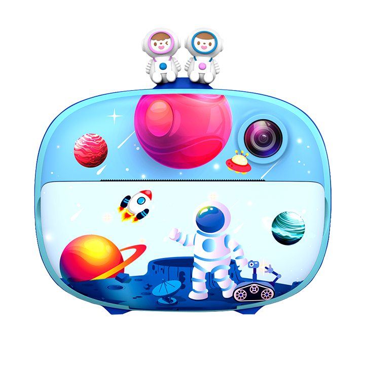 Kiddoboo FotoFun 2 Space Φωτογραφική Μηχανή με Θερμική Εκτύπωση, Μπλε