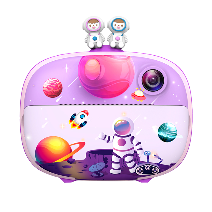 Kiddoboo FotoFun 2 Space Φωτογραφική Μηχανή με Θερμική Εκτύπωση, Λιλά
