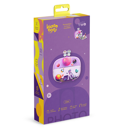 Kiddoboo FotoFun 2 Space Φωτογραφική Μηχανή με Θερμική Εκτύπωση, Λιλά