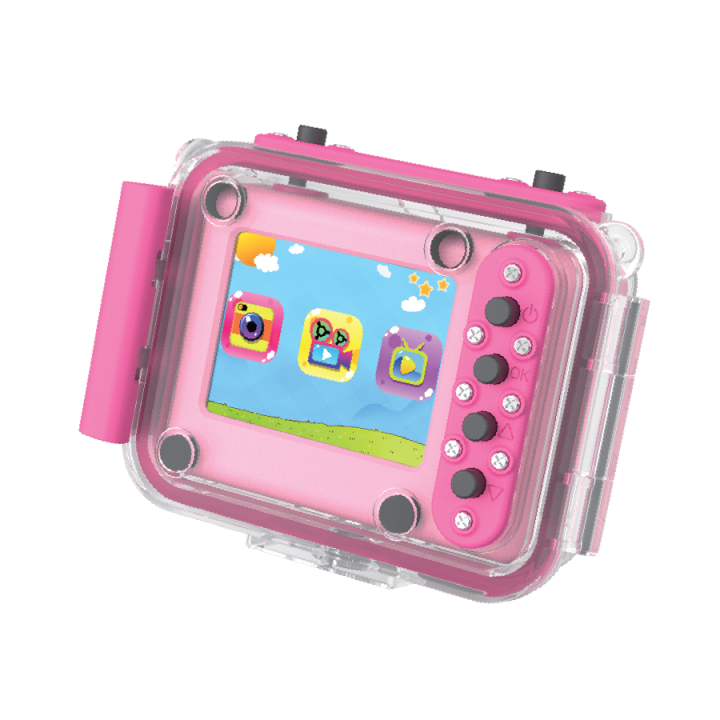 Kiddoboo 32GB Action Camera SD (480p) με Οθόνη 3" Splash, Ροζ