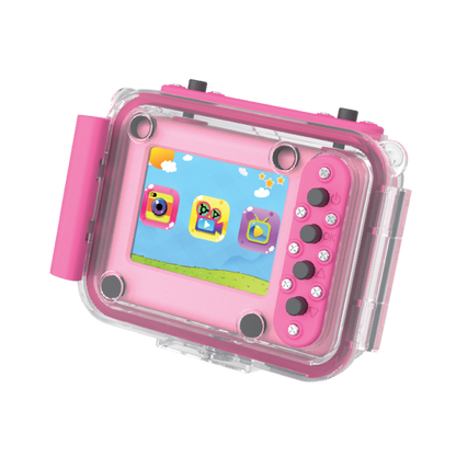 Kiddoboo 32GB Action Camera SD (480p) με Οθόνη 3" Splash, Ροζ