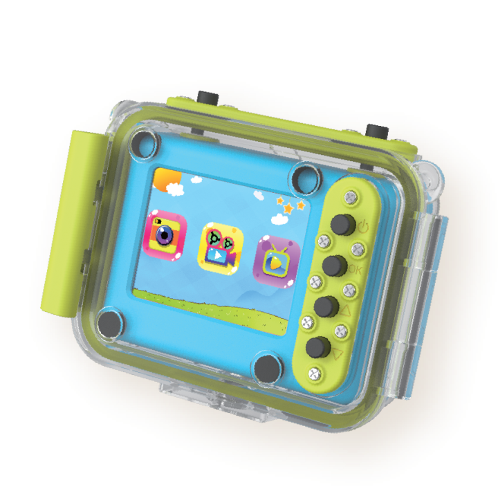 Kiddoboo 32GB Action Camera SD (480p) με Οθόνη 3" Splash, Κίτρινο