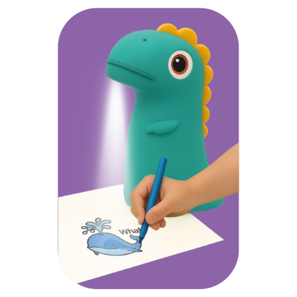Kiddoboo Προτζέκτορας Ζωγραφικής Dino's Art Green