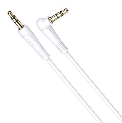 KAKUSIGA καλώδιο ήχου 3.5mm KSC-521, AUX, 90°, HiFi 1m, λευκό