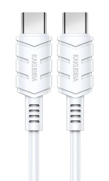 KAKUSIGA καλώδιο USB-C σε USB-C KSC-710, 60W, 480Mbps, 1.2m, λευκό
