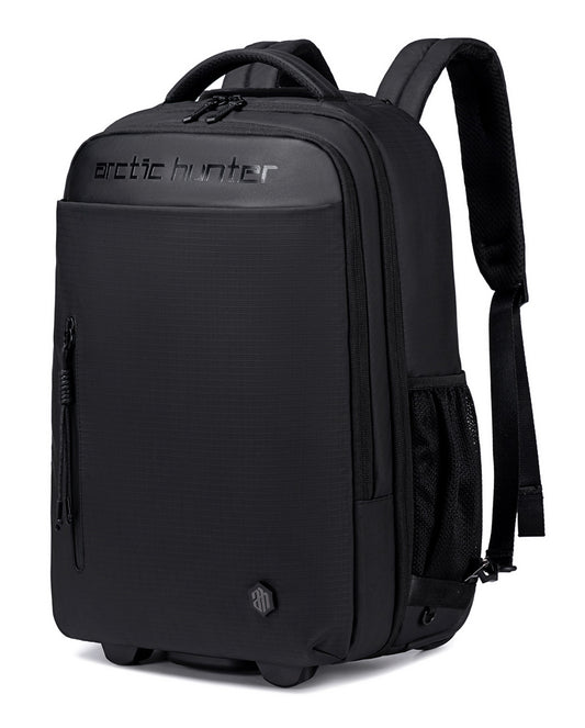 ARCTIC HUNTER τσάντα ταξιδίου LG00657-1 με θήκη laptop 15.6", τροχήλατη, 27L, μαύρη
