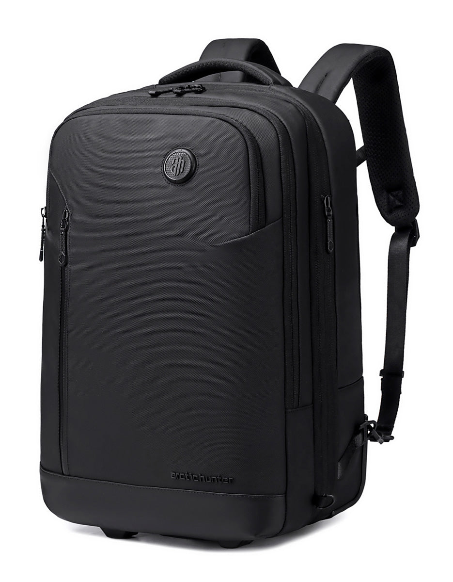 ARCTIC HUNTER τσάντα ταξιδίου LG00861 με θήκη laptop 15.6", τροχήλατη, 42L/54L, μαύρη