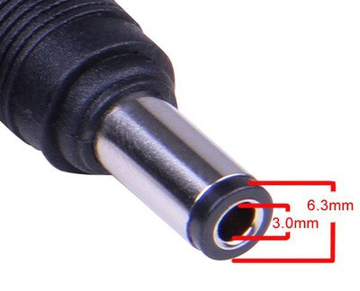 POWERTECH αντάπτορας για φορτιστή laptop M1 για Toshiba/NEC 6.3x3mm, 15V, μαύρος