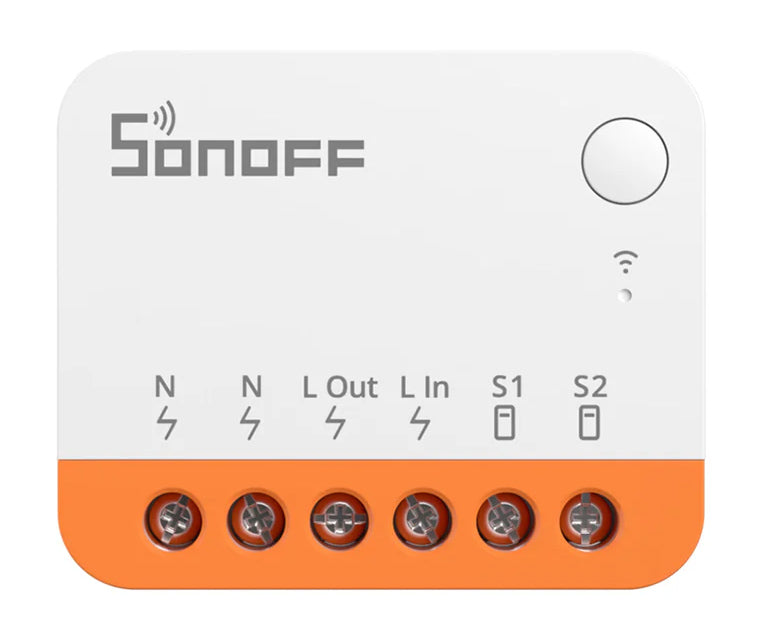 SONOFF smart διακόπτης MINIR4, 2 κανάλια, WiFi, 10A, λευκός