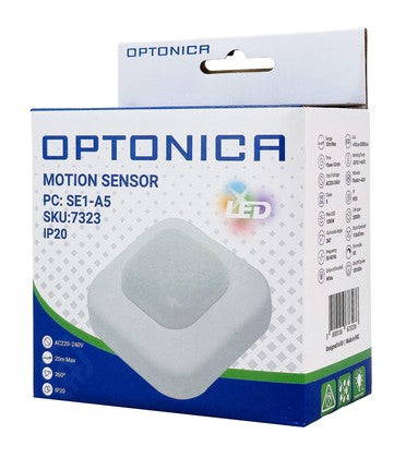 OPTONICA αισθητήρας κίνησης 7323, έως 20m, 360°, IP20, λευκός