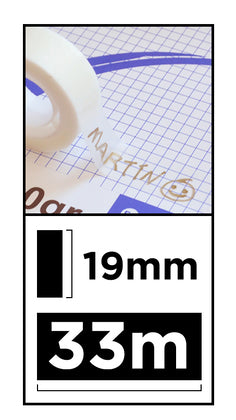 MP βάση και κολλητική ταινία Invisible PA508-03, 19mm, 33m, διάφανη