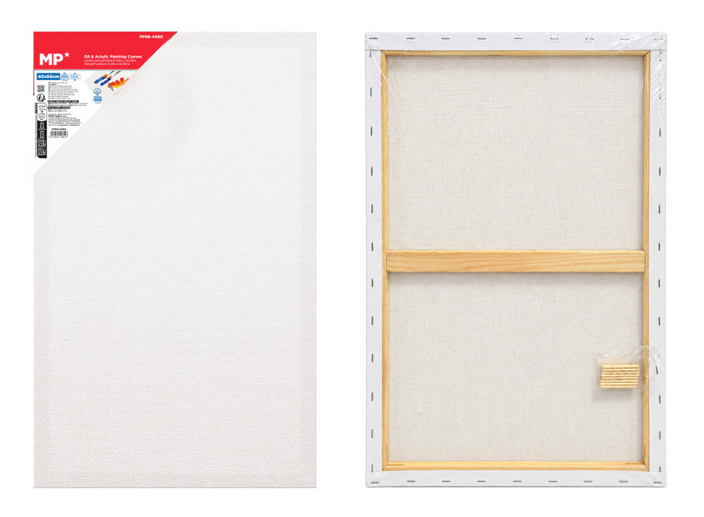 MP καμβάς τελάρο ζωγραφικής PP98-4060, 40x60cm, 280gr/m², λευκός