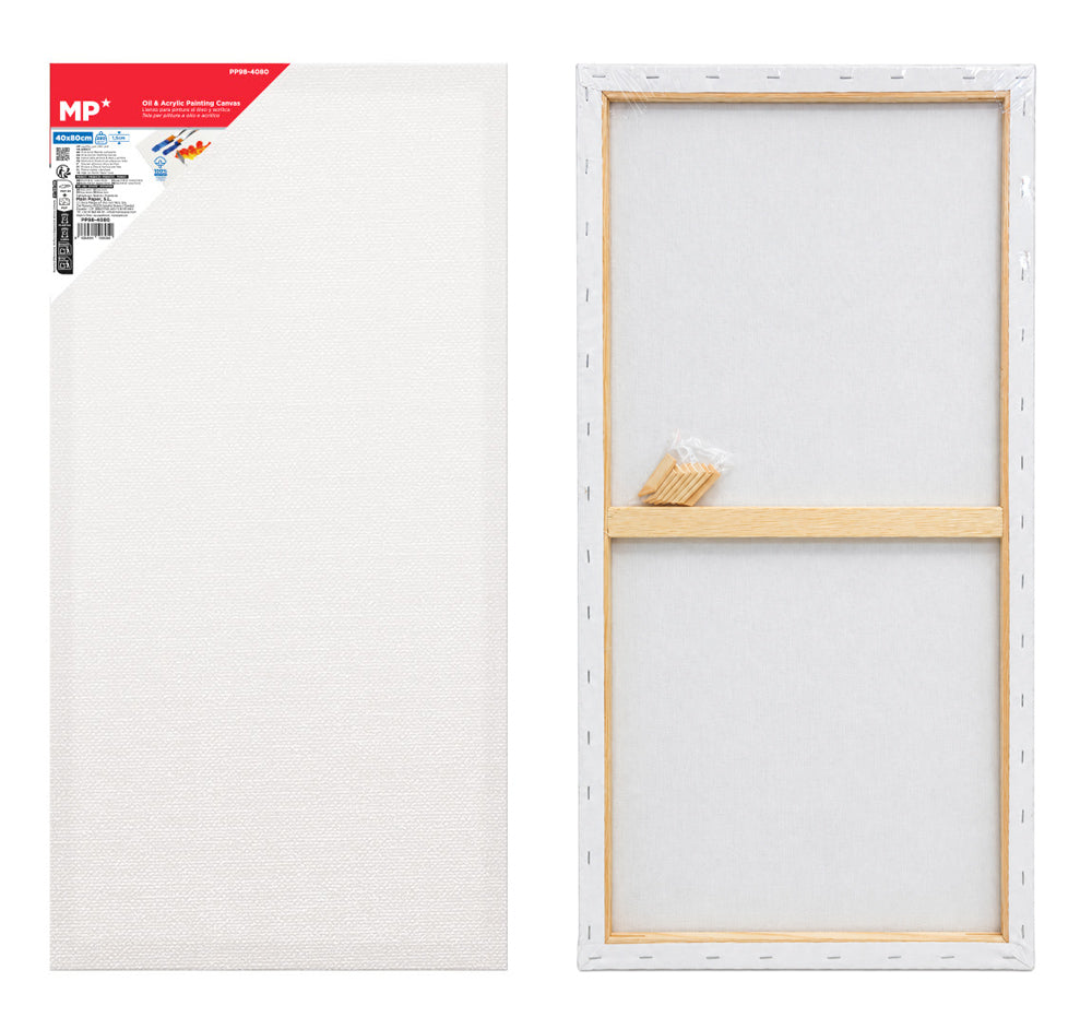 MP καμβάς τελάρο ζωγραφικής PP98-4080, 40x80cm, 280gr/m², λευκός
