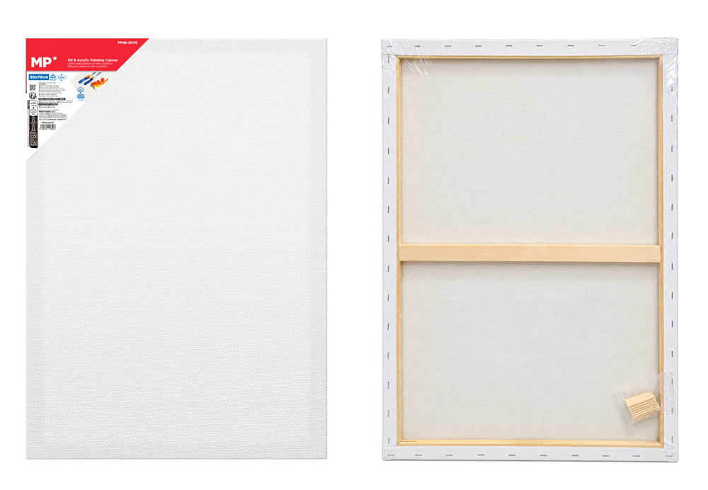 MP καμβάς τελάρο ζωγραφικής PP98-5070, 50x70cm, 280gr/m², λευκός