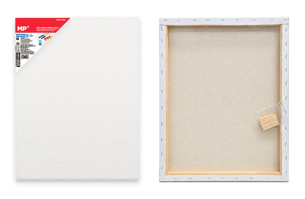 MP καμβάς τελάρο ζωγραφικής PP99-4050, 40x50cm, 380gr/m², λευκός