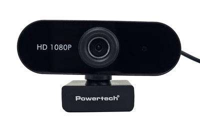 POWERTECH web camera PT-1382, 2MP, 1080p FHD, ρυθμιζόμενη εστίαση, 1.5m, μαύρη