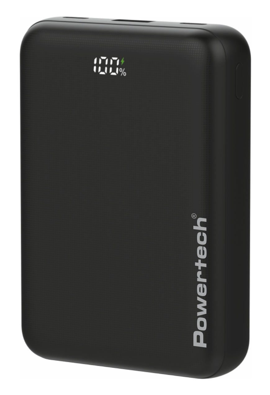 POWERTECH power bank PT-1503 με οθόνη, 20000mah, 22.5W, μαύρο