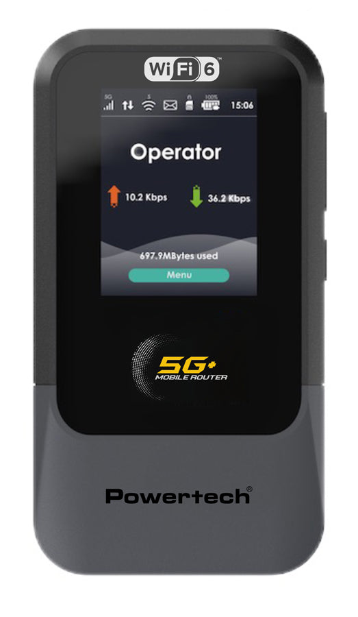 POWERTECH 5G mobile router PT-1512, WiFi 6, AX900 dual band, 4000mAh