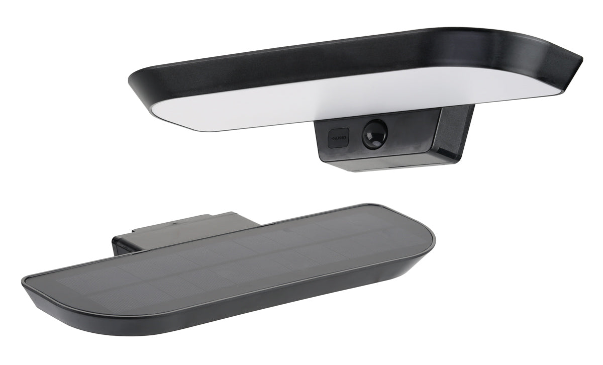 POWERTECH LED ηλιακό φωτιστικό PT-1516 με αισθητήρα κίνησης, 6W, 2000mAh, μαύρο