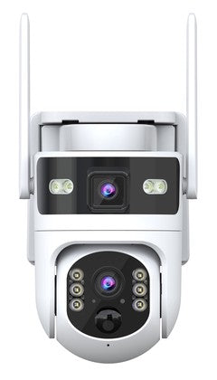 POWERTECH smart ηλιακή κάμερα PT-1547, dual lens, 4MP, 4G, PTZ, SD, IP65