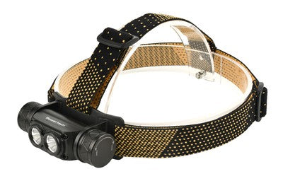POWERTECH LED φακός κεφαλής PT-1549, επαναφορτιζόμενος, 1000lm, IP44, μαύρος