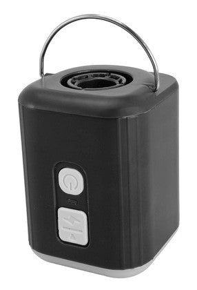POWERTECH μίνι τρόμπα PT-1554 με φακό, 5W, επαναφορτιζόμενη, μαύρη