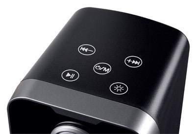POWERTECH ηχεία PT-1575 με RGB φωτισμό, 2x 5W, Bluetooth & USB/USB-C, μαύρα