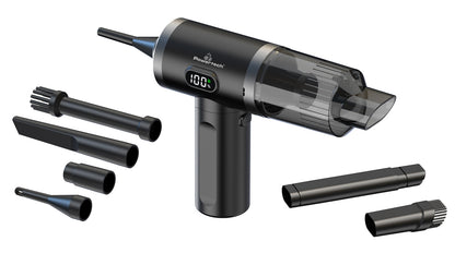 POWERTECH 2 σε 1 σκουπάκι χειρός & air duster PT-1576, 50W, 3600mAh, μαύρο