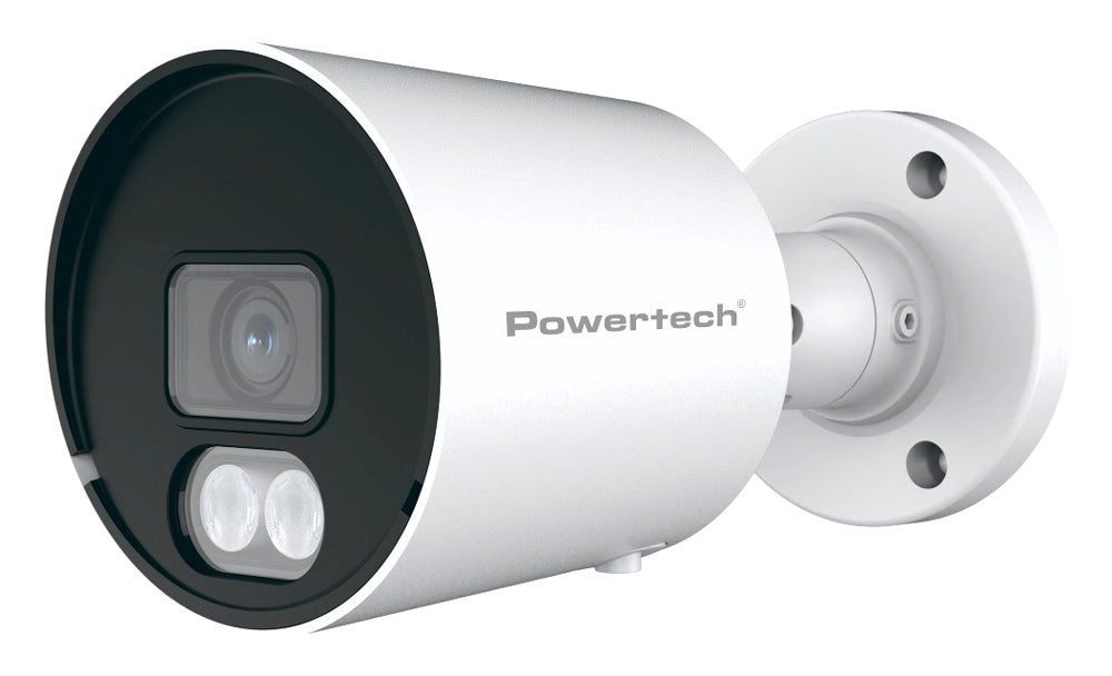 POWERTECH υβριδική κάμερα CCTV PT-1585 με μικρόφωνο & Full Color λειτουργία, 8MP, 2.8mm, IP67