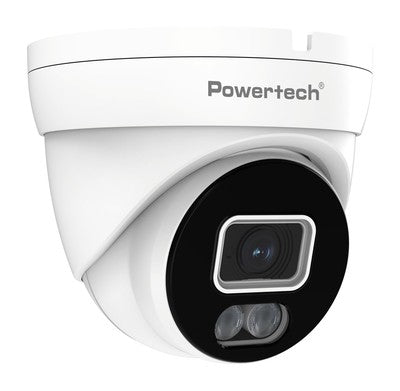 POWERTECH υβριδική κάμερα CCTV PT-1586 με μικρόφωνο & Full Color λειτουργία, 8MP, 2.8mm, IP67