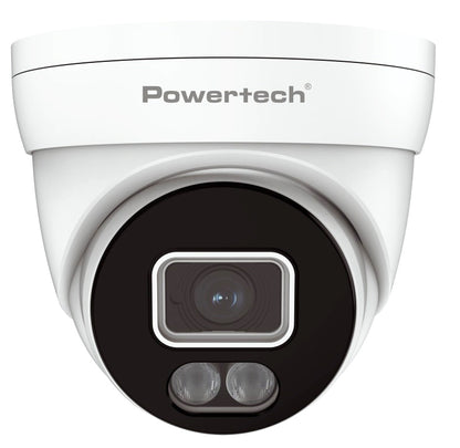 POWERTECH υβριδική κάμερα CCTV PT-1586 με μικρόφωνο & Full Color λειτουργία, 8MP, 2.8mm, IP67