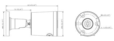 POWERTECH IP κάμερα PT-1594 με μικρόφωνο & Full Color λειτουργία, 8MP, 2.8mm, PoE, IP67
