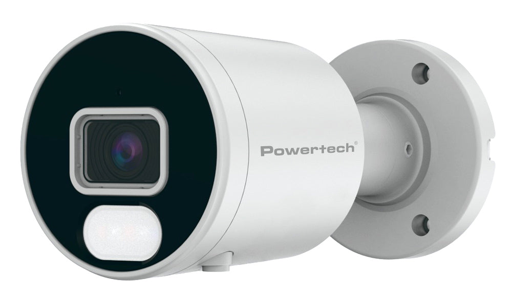 POWERTECH IP κάμερα PT-1594 με μικρόφωνο & Full Color λειτουργία, 8MP, 2.8mm, PoE, IP67