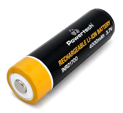 POWERTECH επαναφορτιζόμενη μπαταρία Li-ion INR21700 PT-1616, 4000mAh, 3.7V, button top, 1τμχ