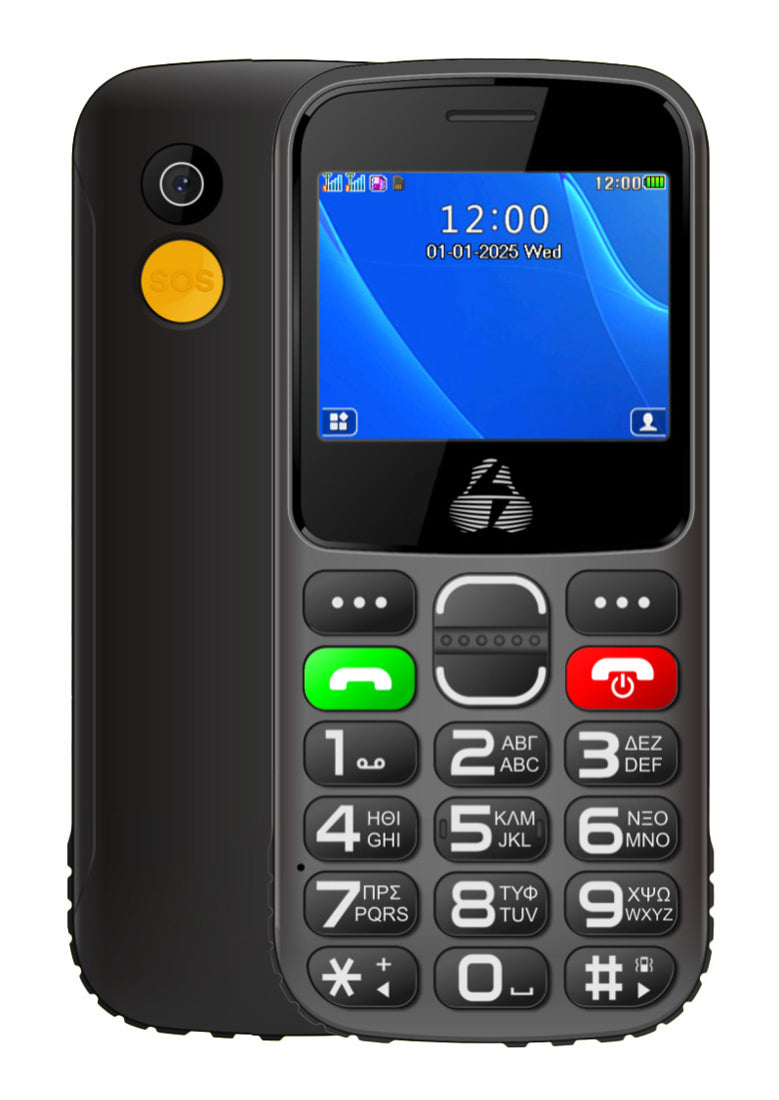 POWERTECH κινητό τηλέφωνο Sentry Eco II, 2.31", dual SIM, με κάμερα, μαύρο